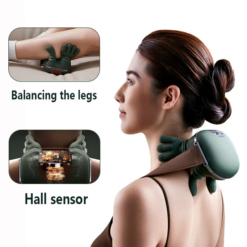 Master Hand Neck & Shoulder Massager Cervical Spine Massager Bionic Finger Heated Neck & Shoulder Massager